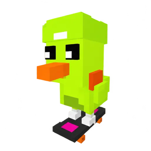 Skater Chick chicken in Grow a Chicken Fighter - Unrated tier, Uncommon rarity